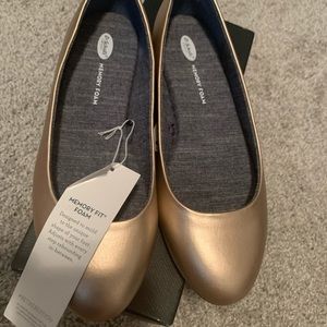 Dr. Scholl’s Memory foam rose gold ballet flat